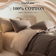CozyLuxe 980TC Cotton Dual-Sided Bed Sheet Set – Hotel Feel, Smooth & Wrinkle-Resistant