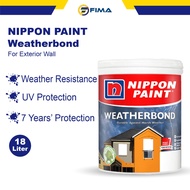NIPPON PAINT Weatherbond 18 Litre (Part 2) Exterior Wall 7 Years Protection Weather Bond Cat Luar Ta