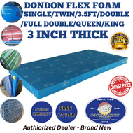 3 Inch Thick 100% Original DonDon Flex Foam Mattress W cover / 3 x 30 x 75 / 3 x 36 x 75 / 3 x 39 x 75 / 3 x 42 x 75 / 3 x 48 x 75 / 3 x 54 x 75 / 3 x 60 x 75 / 3 x 72 x 75 / 3 x 72 x 78 /