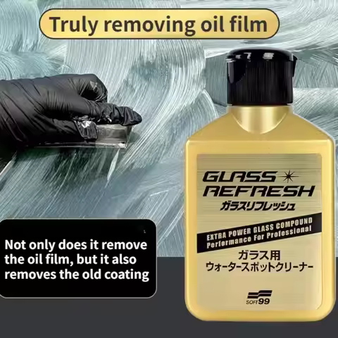 Soft99 Set Car Glass Oil Film Remover Hydrophobic Anti-rain Liquid Glaco Windshield Cleaner Auto Gla