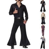 [BIG SALE] 70s Disco Costume Cosplay Costumes Vintage Men Music Party Outfits