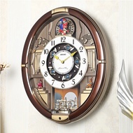 [Original] Seiko QXM384BT 30 Melodies in Motion Wall Clock QXM384B QXM384