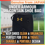 Under Armour Beg Kasut UA Contain Shoe Bag — Black / Metallic Gold — One Size