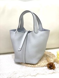 Hermes picotin 18 聖杯藍金 扣