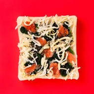 【微燻享受】西班牙菠菜燻鮭天然奶油軟心鮮奶厚片麵包 早餐