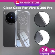 【 SG 】Clear Case For VIVO X300 Ultra X 300 Pro X300Pro Soft TPU Transparent Back Cover Silicone Shoc