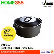 Lodge Cast Iron Dutch Oven 4.7L L8DOL3