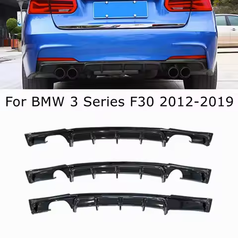 M3 Gloss Black M Performance Rear Bumper Lip Diffuser M Sport Diffusor For BMW 3 Series F30 F31 F35 