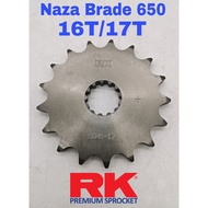 RK Front Sprocket 525 Depan NAZA BLADE 650 Spare Part Gear NazaBlade650 Blade650 NazaBlade 15T 16T 17T