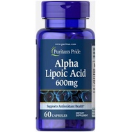 Puritan’s Pride Alpha Lipoic Acid 600 mg / 60 Capsules- อาลีสุขภาพ
