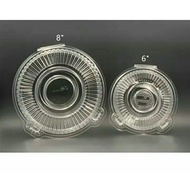 Round Cake Disposable Plastic Container (6" & 8" in chiffon cake) 10pcs
