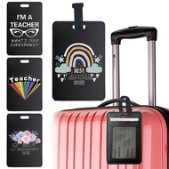 PU luggage tag Baggage tag Minimalist Travel Tag Travel luggage tag Durable Black Suitcase tag Teach