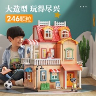 Feelo Genius Architect Villa Playhouse Dollhouse Duplo Compatible Family Mansion Girl Boy Fun Play L