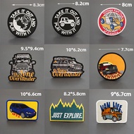 【Customized 】AQ FJ Cruiser Team 4Runner 4 * 4 Outdoor Off road Racing Car Badge 3D Velcro Patch /Bad