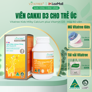 TPBVSK Kids Super Milky Calcium 330mg plus Vitamin D3 Hộp 60 viên - Viên canxi sữa Vitatree