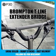 Brompton T Line | M Handlebar Bridge Extender | Premium Carbon Fibre | Precision3d