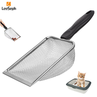 Cat Litter Scoop, Stainless Steel Mesh Litter Shovel, Litter Cleaner Corner Shovel, Fine Mesh Reptil