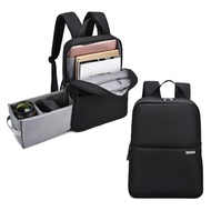 Caden L4 hai lớp thường Ba lô đựng máy tính đa chức năng Túi đựng máy ảnh kỹ thuật số (màu đen)