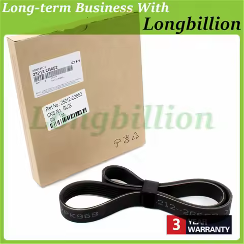 1PC New 7PK970 Engine Belt 25212-2G652 252122G652 for Hyundai 11 Sonata Kia Optima K5 K7