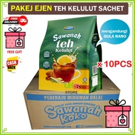[Borong] (15 sachets x 25gm) x 10 pcs Teh Madu Kelulut Sawanah Pracampuran Lemon Madu Serai Gula Nan