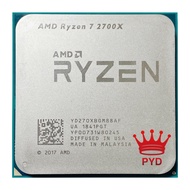 AMD Ryzen 7 2700X R7 2700X 3.7 GHz Eight-Core Sixteen-Thread 16M 105W CPU Processor YD270XBGM88AF So