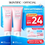 SKINTIFIC Niacinamide Brightening Cleanser Facial Cleanser pencuci muka Glowing Face Oil Control Cle