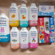 WHITE DOVE BABY PRODUCTS/WHITE DOVE COLOGNE/WHITE DOVE POWDER/WHITE DOVE SHAMPOO/WD WASH/LOTION/OIL