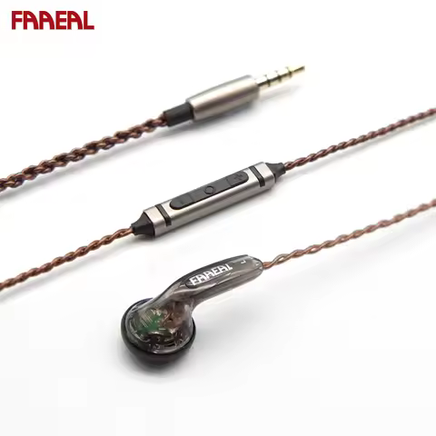 FAAEAL Earphones Iris 2.0 In Ear Earbuds 3.5mm Durable Wired Ear Buds Good Bass Music Headphones Run