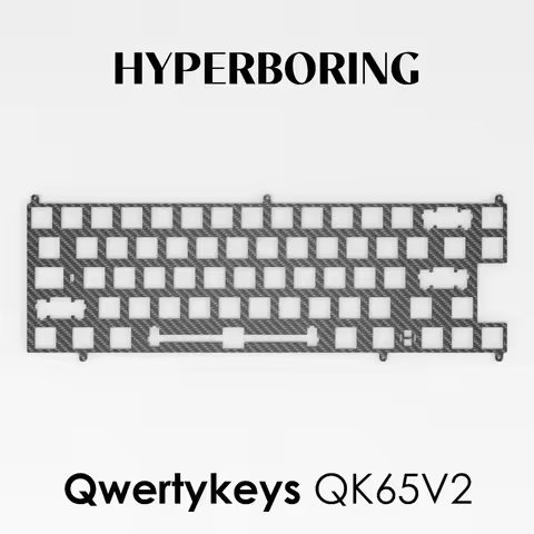 Qwertykeys QK65V2 Positioning Plate for Mechanical Keyboard PP PC POM CF Alu Fr4 Brass Plate Custom 