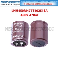 [1pcs] 450V 470uF D35xL40mm 1.38x1.58in LNH450M477T402S1EA 125℃ Horn Capacitor /5G Base Station Powe
