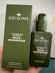 Origins Mega-Mushroom  Emulsion 新升級靈芝菇菌抗逆健膚水凝乳液 50ml