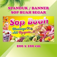 Spanduk Banner Sop Buah Segar