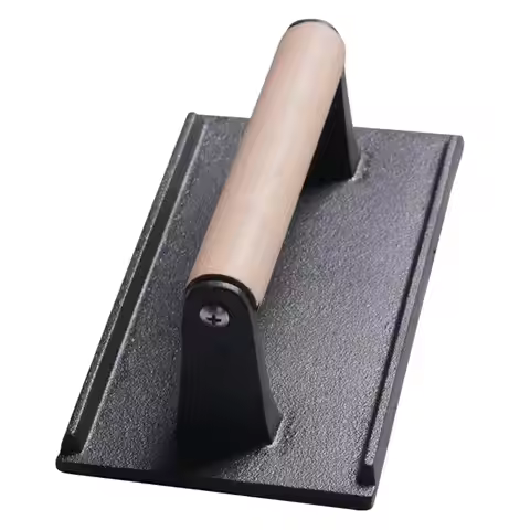 High Quality Kitchen Heavy Cast Flat Iron Steak & Burger Sausage BBQ Grill Press Weight Home Kitchen