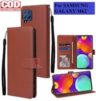 SAMSUNG GALAXY M62 - Wallet Case Kulit - Casing Dompet Case Wallet Leather Flip Case SAMSUNG GALAXY