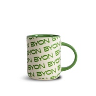 Byon Mug Liz Logo White/Green