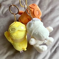 黃色 Snoopy 史努比鑰匙圈吊飾淺黃 史奴比包包掛飾吊飾