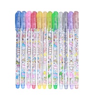 Glitter pen for drawing decoration, wall newspaper, drawing practice, Set of 12