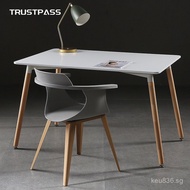 Desk Solid Wood Dining Table casual and fashionable Restaurant Coffee Table Dining Table Eames Negot
