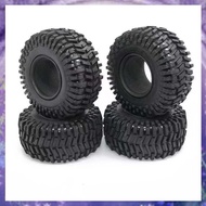 (Y W Z H)4PCS 125MM 2.2Inch  Tires Tyre for 1/10 RC Crawler Car  SCX10 90046 RR10 Wraith  TRX4 -6