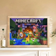 76 Minecraft Wooden Puzzle Games Merchandise diy Desktop Decoration Ornaments Educational Toys Child