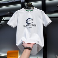 FGD | เสื้อยืดคอลมแขนสั้นเนื้อผ้าไหมฝ้ายหรูหรา