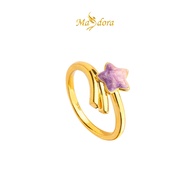 MASDORA 999 Gold Ring Rings Cincin Emas ~ Violet Stargazer (EMAS 999/24K)