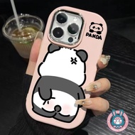 Funny Cute Panda Candy Color Soft Phone Case For OPPO Reno 8T A1 A2 Pro A78 A58 A97 A12E A3S F11 A9 