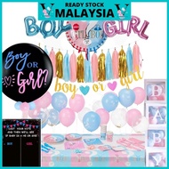 Gender Reveal Balloons Boy or Girl Letter Baby Shower Balloon Gender popper Reveal Balloon Confetti 