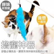 {Qiqi Dog Cat House} icat Pet Meow Funny Cat Teasing Stick Bamboo Pole Long-Tailed Feather Bamboo Po