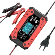 EU/US Plug 12V10A 24V5A Automatic Intelligent Motorcycle & Car AGM/GLE/EFB Lead-acid Battery Pulse R