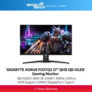 GIGABYTE AORUS FO27Q3 27'' QHD 360Hz OLED Gaming Monitor