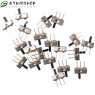 MIOSHOP 20pcs Micro Slide Switch, 2 Position 4mm Toggle Toggle Switch, Mini SPDT Vertical 1P2T Micro