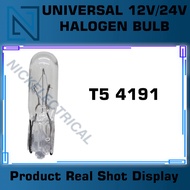 10 Pcs T5 T6.5 T8.5 T10 T15 Halogen Bulb Meter Dashboard Light 12V 24V Car Lorry Instrument Panel 41