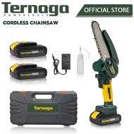 Ternaga 6 Inch Portable Chainsaw Rechargeable 588VF Lithium Battery Electric Saw Wood Cutting Tool E